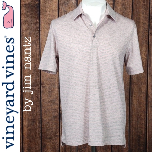 NWOT Heathered Friars Head Stripe Polo